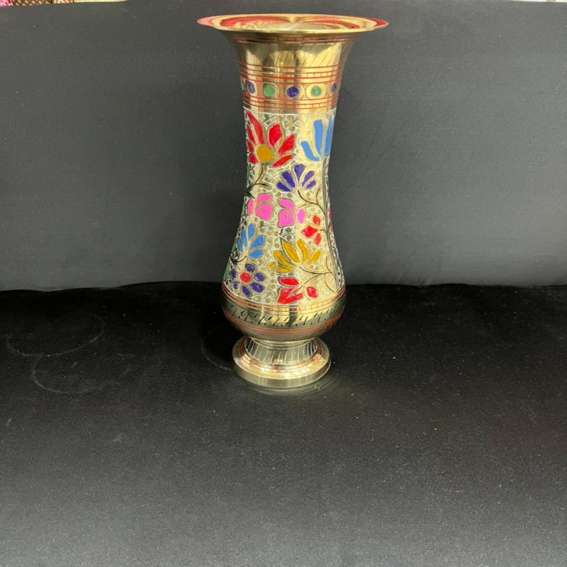 Pure Brass Hand Crafted Flower Pot