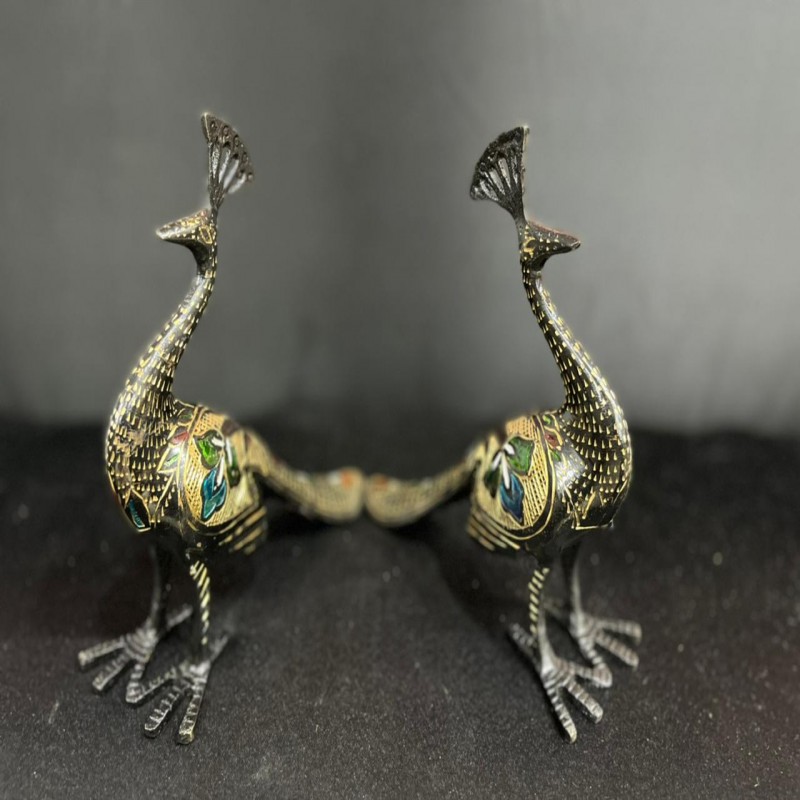 Pure brass handcrafted peacock In Pair